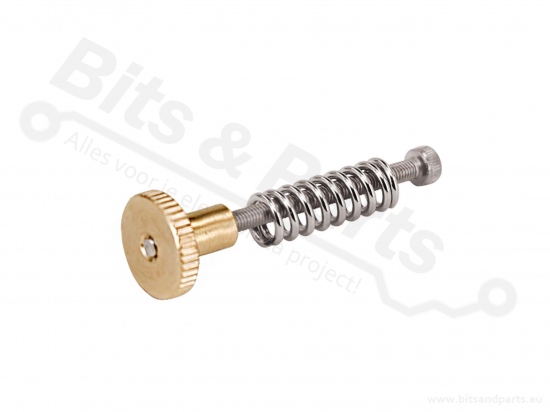 Bed adjustment screw for 3D printers